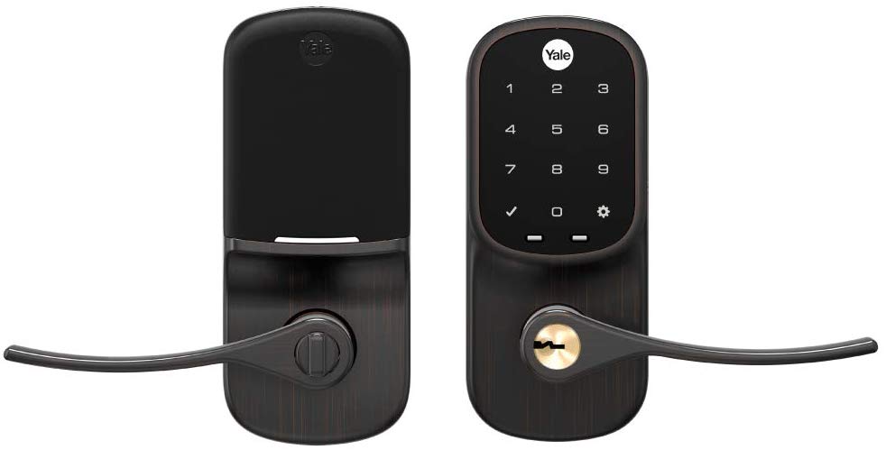 Yale Assure Z-Wave Plus Touchscreen Lever Lock with Key - YRL226-ZW2-0BP