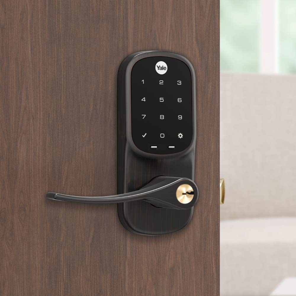 Yale Assure Z-Wave Plus Touchscreen Lever Lock with Key - YRL226-ZW2-0BP