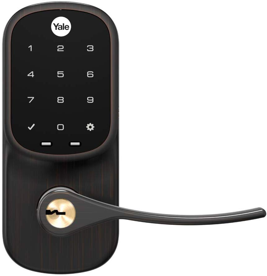 Yale Assure Z-Wave Plus Touchscreen Lever Lock with Key - YRL226-ZW2-0BP