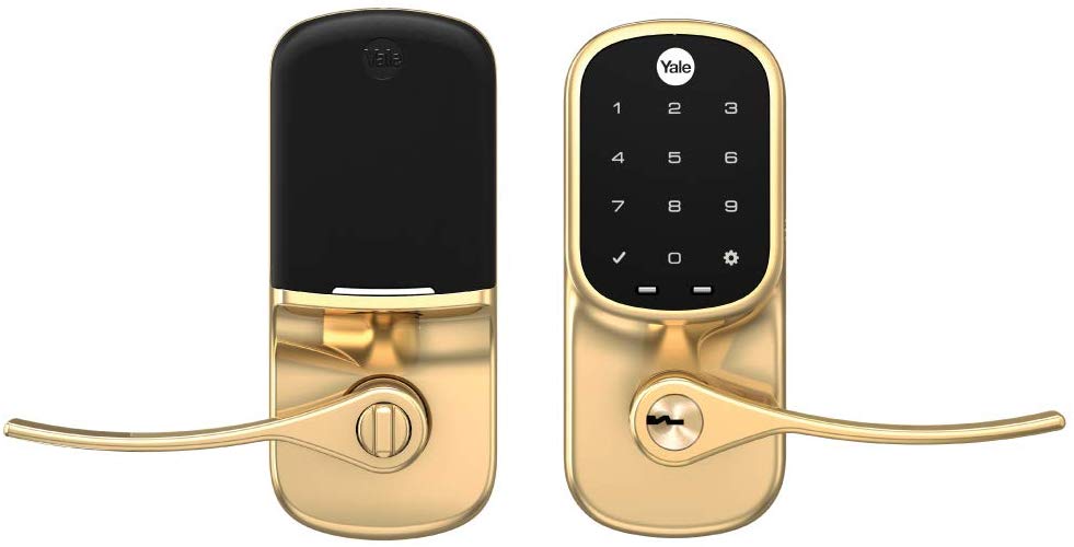 Yale Assure Z-Wave Plus Touchscreen Lever Lock with Key - YRL226-ZW2-605