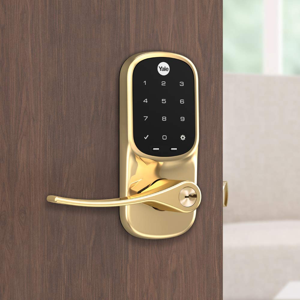 Yale Assure Z-Wave Plus Touchscreen Lever Lock with Key - YRL226-ZW2-605