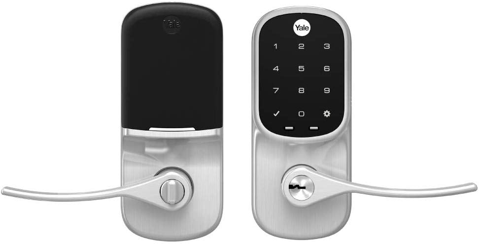 Yale Assure Z-Wave Plus Touchscreen Lever Lock with Key - YRL226-ZW2-619