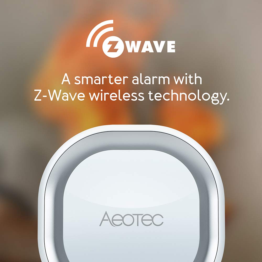 Aeotec Siren 6, Z-Wave Plus S2 Safety Speaker, Wall-Mounted Sound & Light Security Intruder Alarm with Backup Battery - ZW164