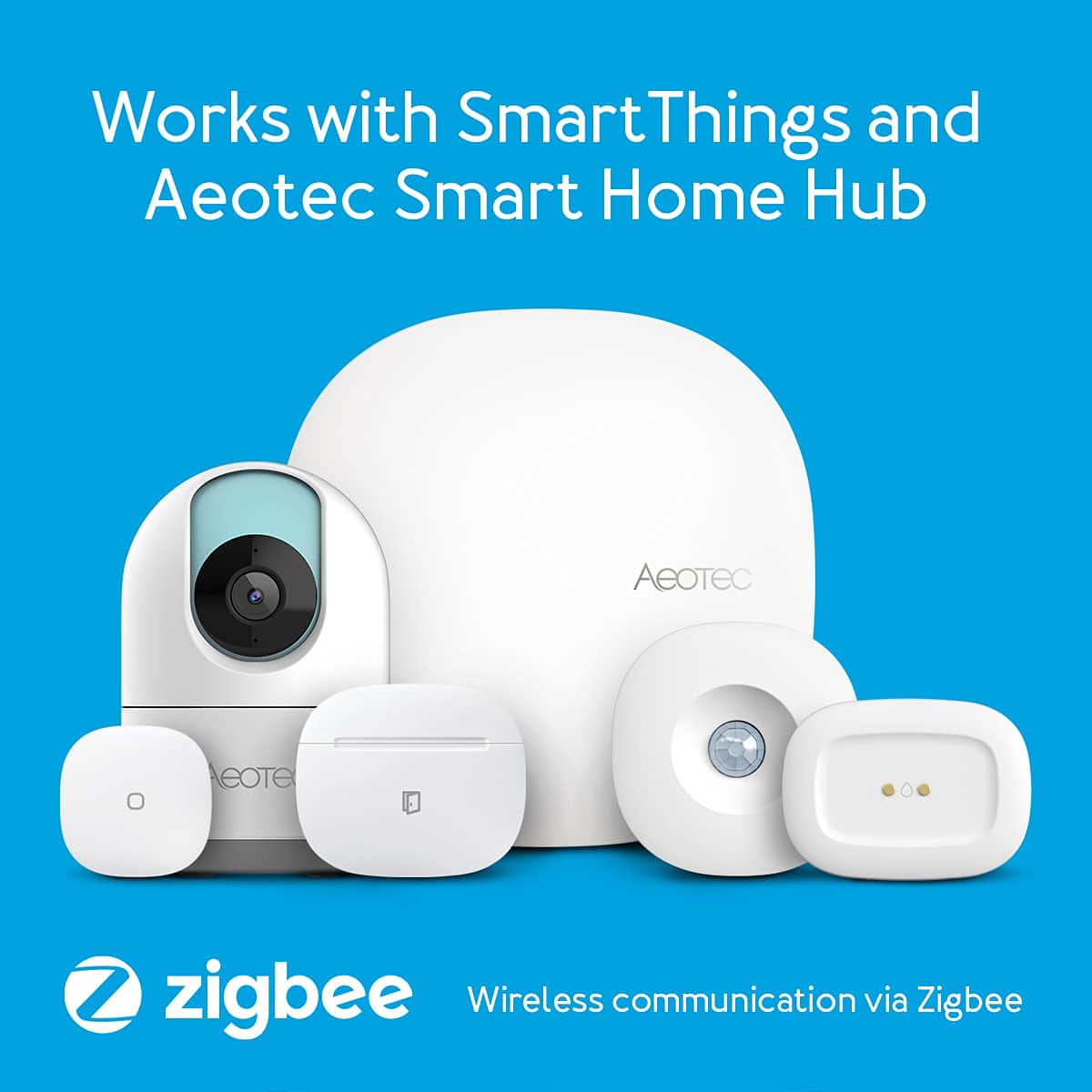 Aeotec SmartThings Button, Zigbee Remote Control, Works with Smart Home Hub