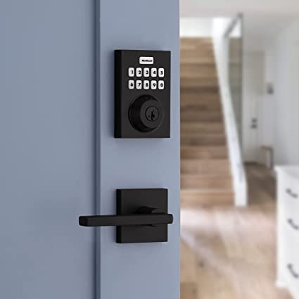 Kwikset Home Connect 620 Keypad Connected Smart Lock with Z-Wave Technology Featuring SmartKey Security in Matte Black, CNT, 98930-007