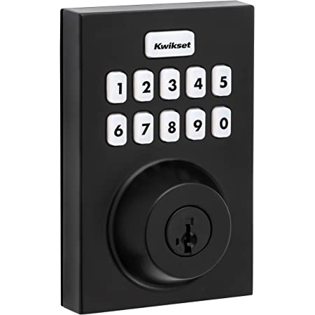 Kwikset Home Connect 620 Keypad Connected Smart Lock with Z-Wave Technology Featuring SmartKey Security in Matte Black, CNT, 98930-007