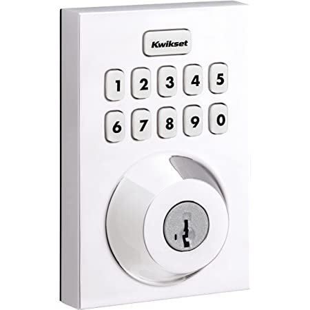 Kwikset Home Connect 620 Contemporary Keypad Connected Smart Lock with Z-Wave 700 Featuring SmartKey Security, Polished Chrome, 98930-06
