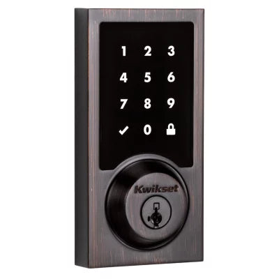 Kwikset Kwikset 916 Smartcode Contemporary Electronic Deadbolt with Z-Wave Technology 99160-042, Venetian Bronze