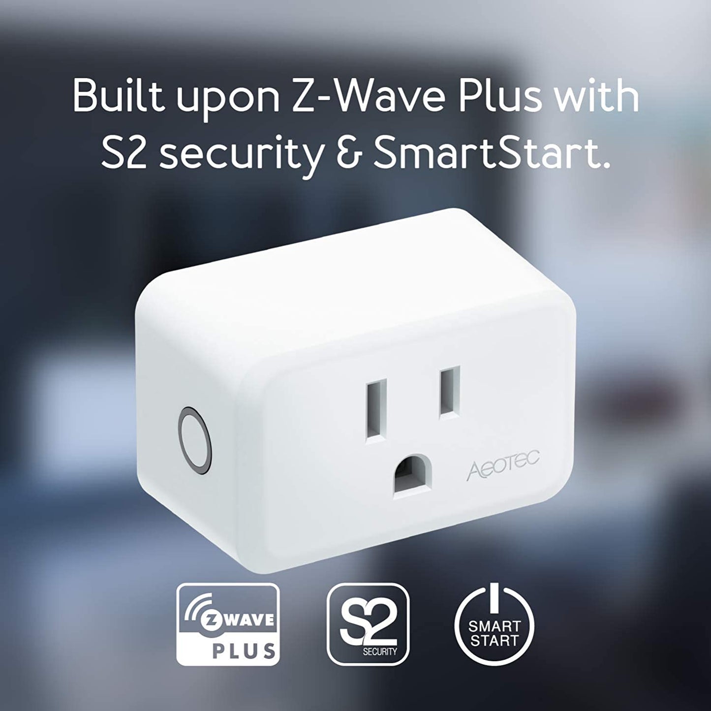 Aeotec Smart Switch 7; Z-Wave Plus smart plug, 15 amps, Gen7 (ZWA023)