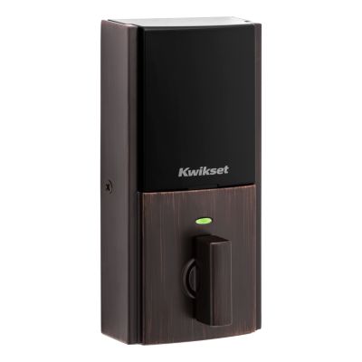 Kwikset Home Connect 620 Contemporary Keypad Connected Smart Lock with Z-Wave 700 Featuring SmartKey Security, Venetian Bronze, 98930-005