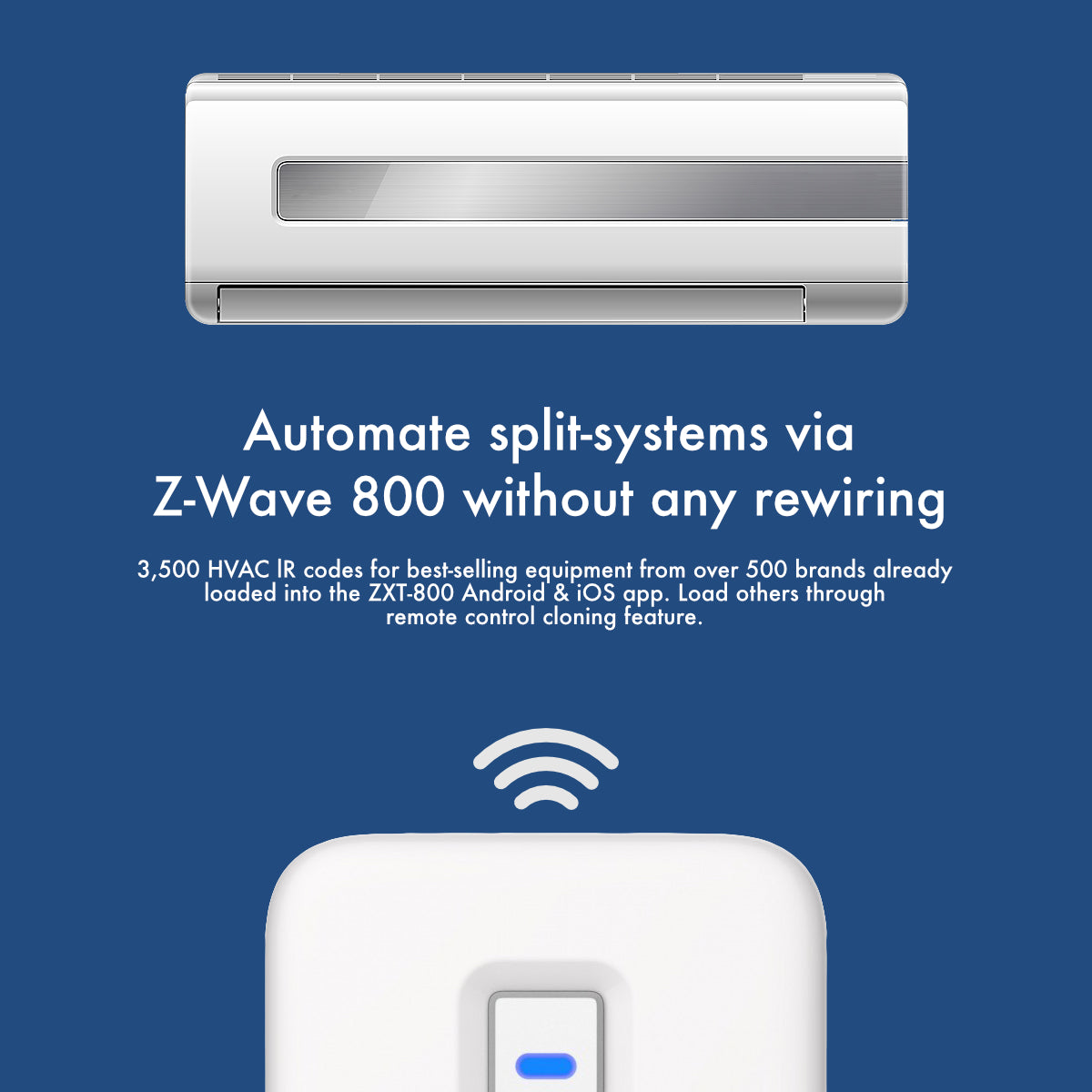 Automate HVAC systems from over 500 brands